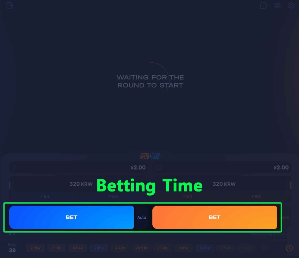 speed cash betting time
